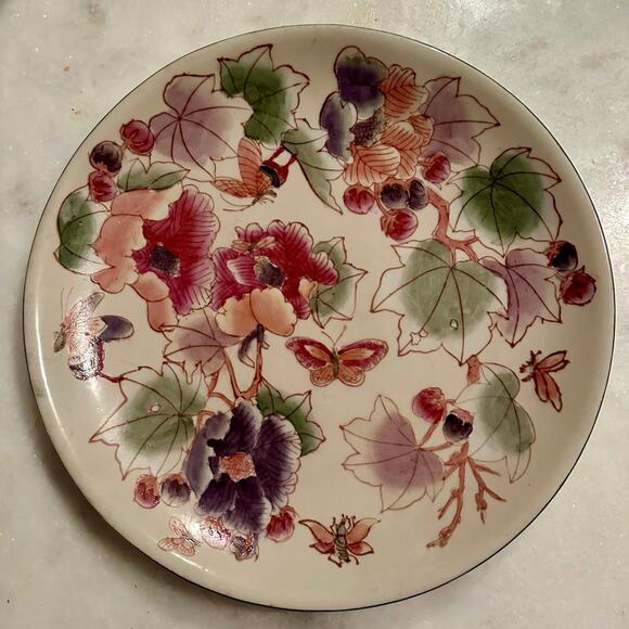 Vintage Chinoiserie Plate By Andrea by Sadek 10" - Picture 5 of 5